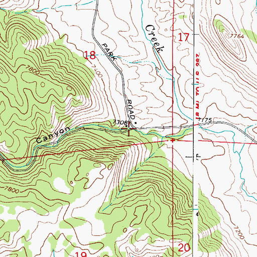 Topographic Map of Devils Canyon, CO
