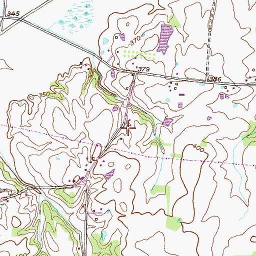 Topographic Map of Harkey Cemetery, TN