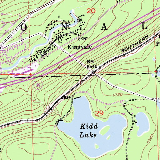 Topographic Map of Spruce (historical), CA