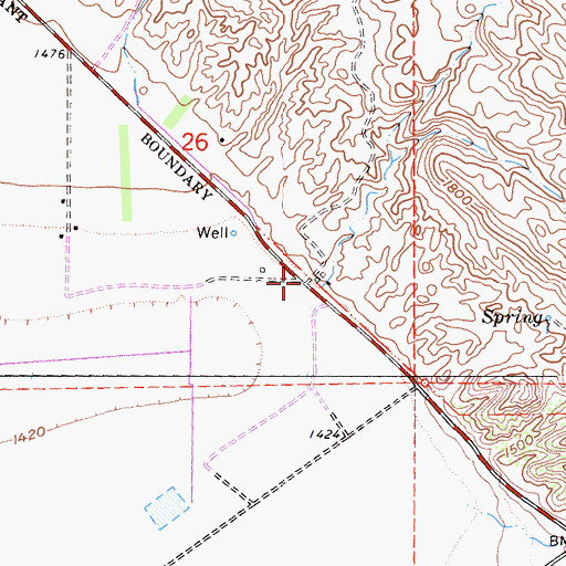 Topographic Map of Eden, CA