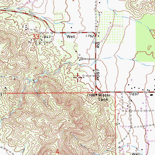 Topographic Map of Rancho Loma De Oro, CA