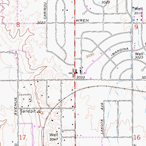 Topographic Map of Circle M Ranch, CA