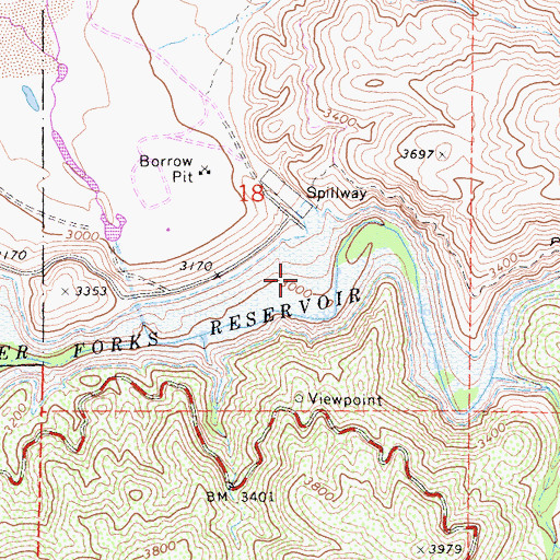 Topographic Map of Mojave River Camp (historical), CA