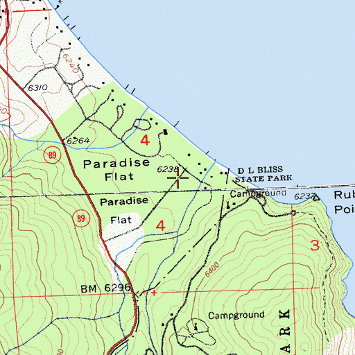 Topographic Map of Frosts (historical), CA