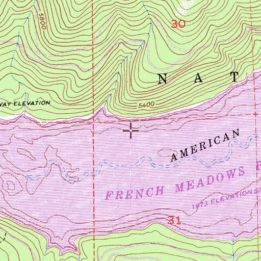 Topographic Map of McGuire Mine (historical), CA