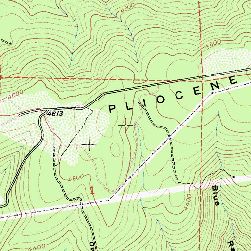 Topographic Map of Cold Spring, CA
