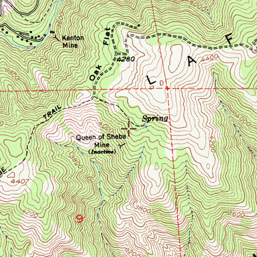 Topographic Map of McCullough Ranch (historical), CA