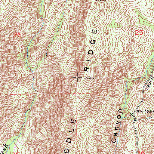 Topographic Map of Black Butte, CA