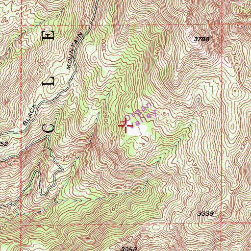 Topographic Map of Organ Valley, CA