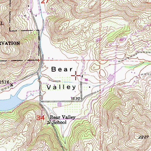 Topographic Map of Silvano Ranch, CA