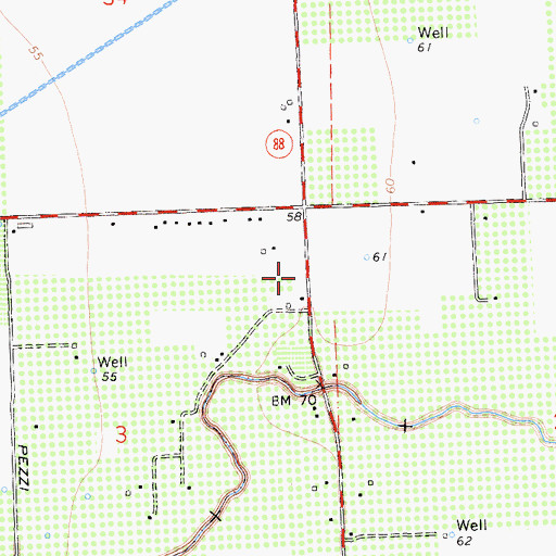 Topographic Map of Calaveras School (historical), CA
