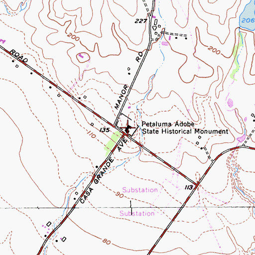 Topographic Map of Adobe Fort (historical), CA