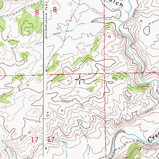 Topographic Map of Deadman Creek, CO