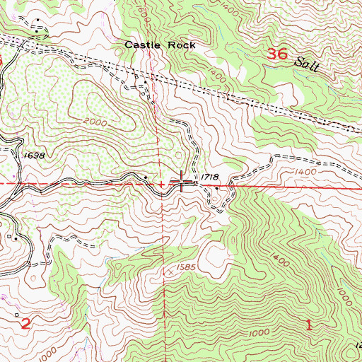 Topographic Map of Los Alamos School (historical), CA