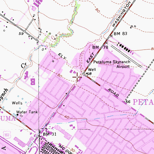 Topographic Map of Payran School (historical), CA