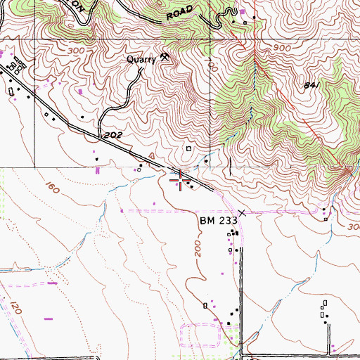 Topographic Map of Steuben School (historical), CA