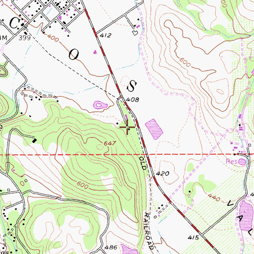 Topographic Map of Wildwood (historical), CA