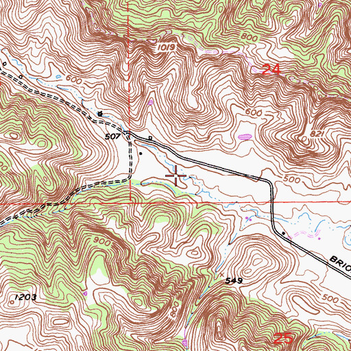 Topographic Map of Long Valley, CA