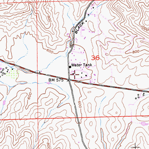 Topographic Map of San Ramon Veteran Civilian Conservation Corps Camp, CA