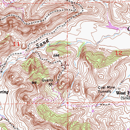 Topographic Map of Star Mine, CA