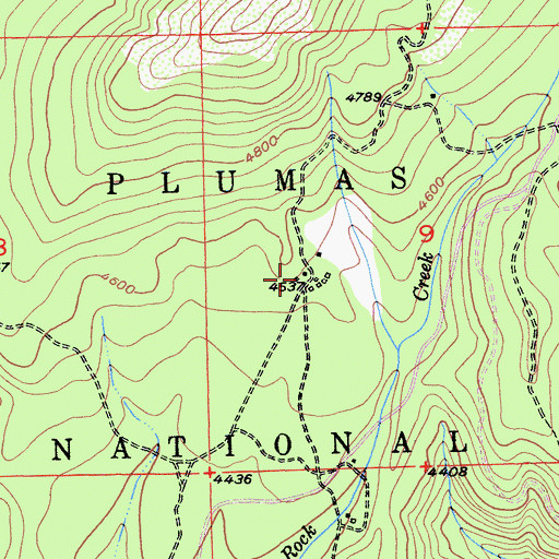 Topographic Map of Mount Pleasant, CA