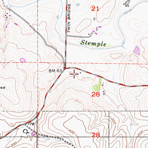 Topographic Map of Aurora School (historical), CA