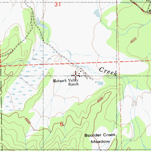 Topographic Map of Antelope House (historical), CA