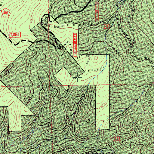 Topographic Map of Argentine (historical), CA