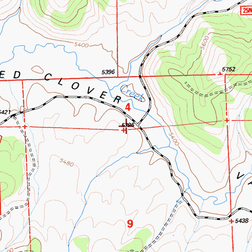 Topographic Map of Chases (historical), CA