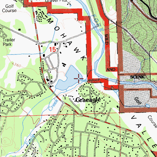 Topographic Map of Gray Eagle Valley, CA
