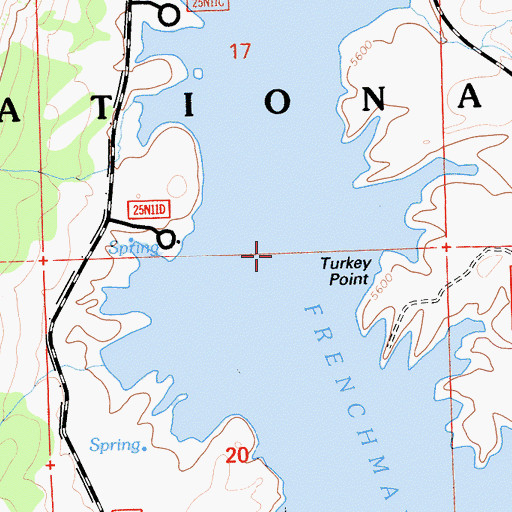 Topographic Map of Last Chance Valley (historical), CA