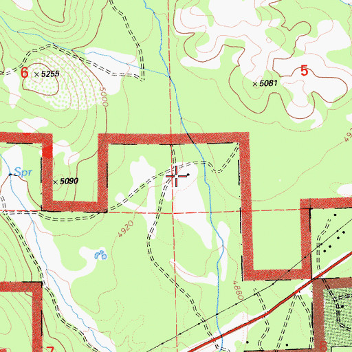 Topographic Map of Otis Ranch (historical), CA