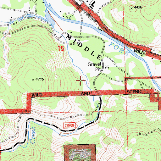 Topographic Map of Poplar Valley, CA