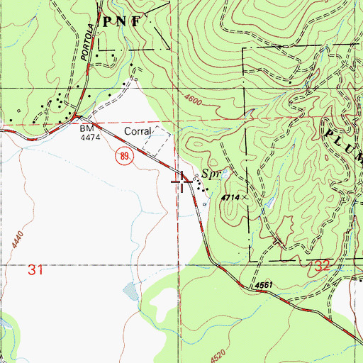 Topographic Map of Sulphur Spring House (historical), CA