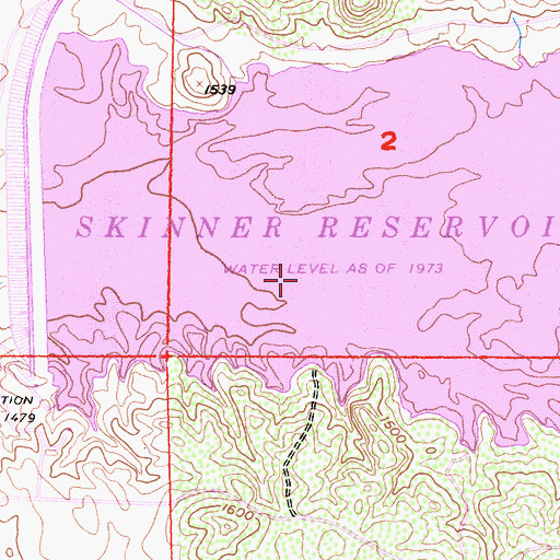 Topographic Map of Auld (historical), CA