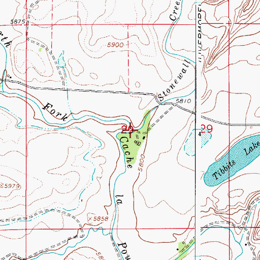 Topographic Map of Stonewall Creek, CO