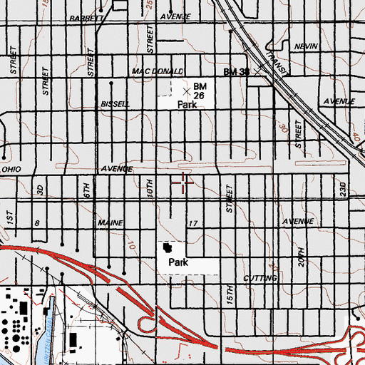 Topographic Map of Apostolic Temple of Truth, CA