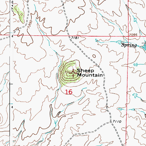 Topographic Map of Sheep Mountain, CO