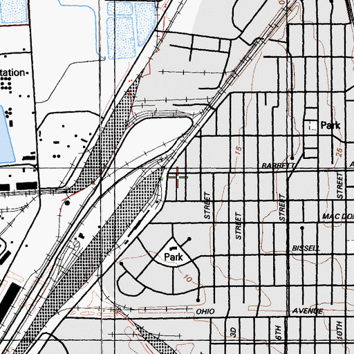 Topographic Map of Christian Home Baptist Church, CA