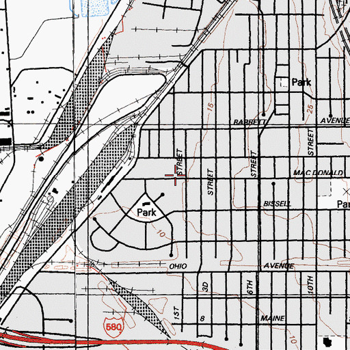 Topographic Map of Church of Deliverance, CA