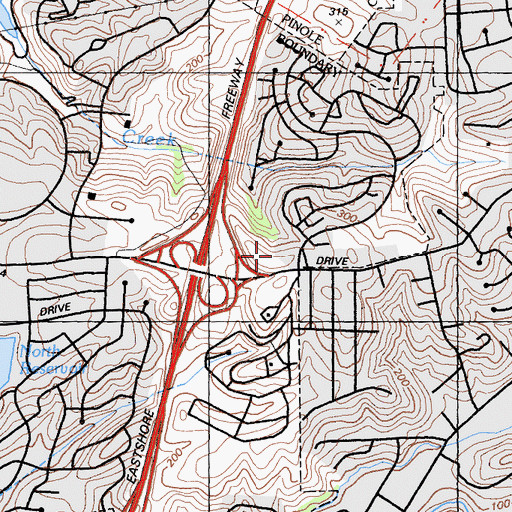 Topographic Map of The Church of Jesus Christ of Latter Day Saints, CA