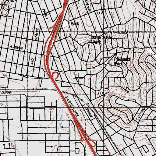 Topographic Map of The Church of Jesus Christ of Latter Day Saints, CA
