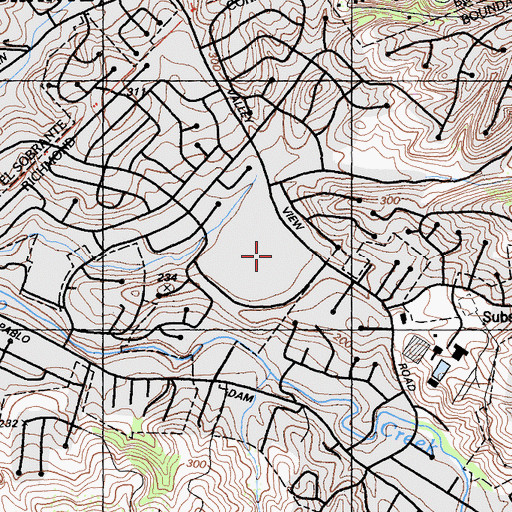 Topographic Map of Delta Continuation High School, CA