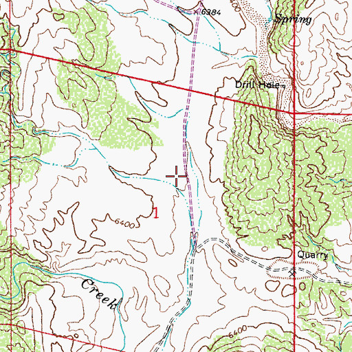 Topographic Map of Big Hole, CO