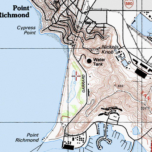 Topographic Map of Golden State Model Railroad Museum, CA