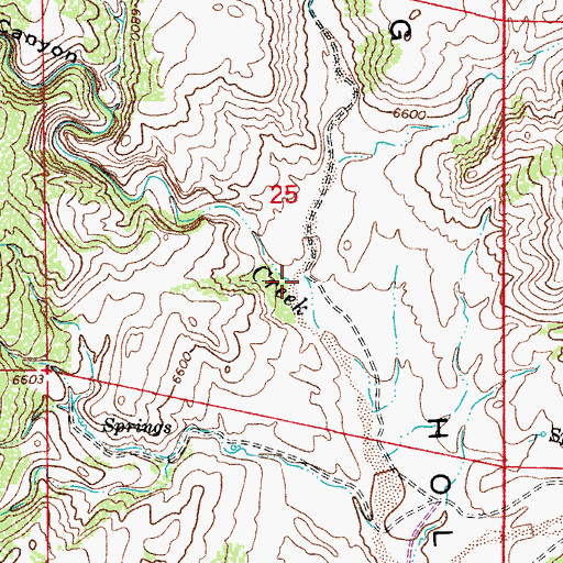 Topographic Map of Haygood Canyon, CO