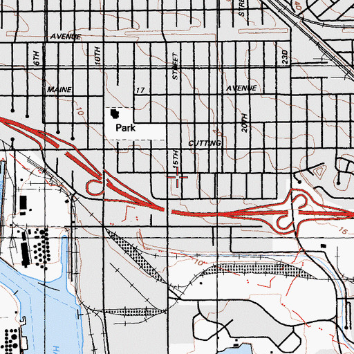 Topographic Map of Independent Holiness Church, CA