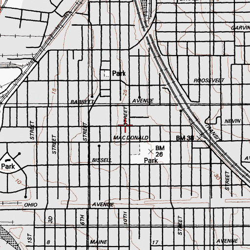 Topographic Map of Richmond Post Office, CA