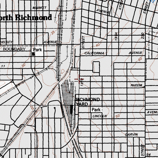 Topographic Map of Sion Church of God in Christ, CA