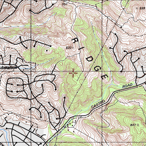 Topographic Map of Sobrante Ridge Regional Preserve, CA